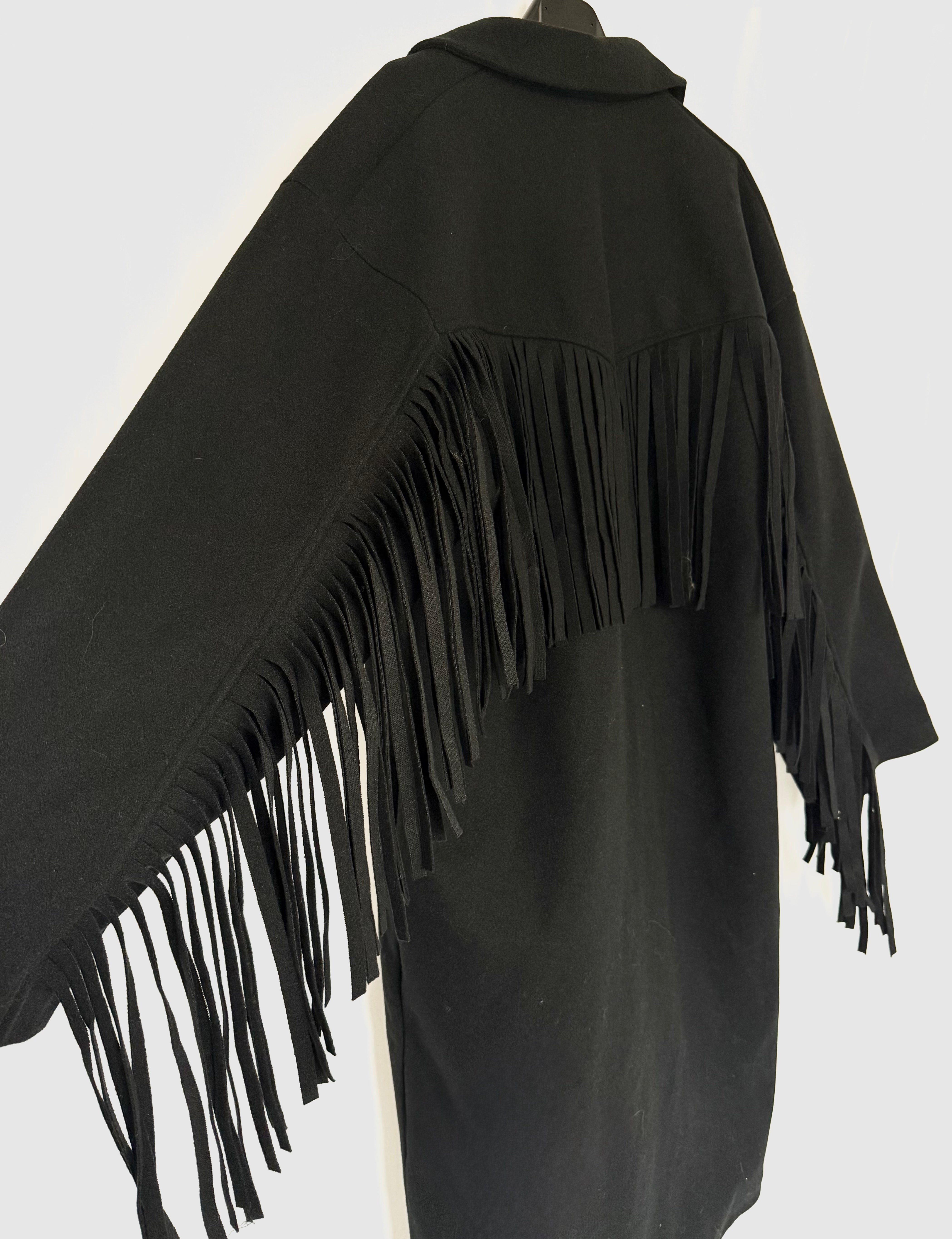 Manteau à franges ABRYA