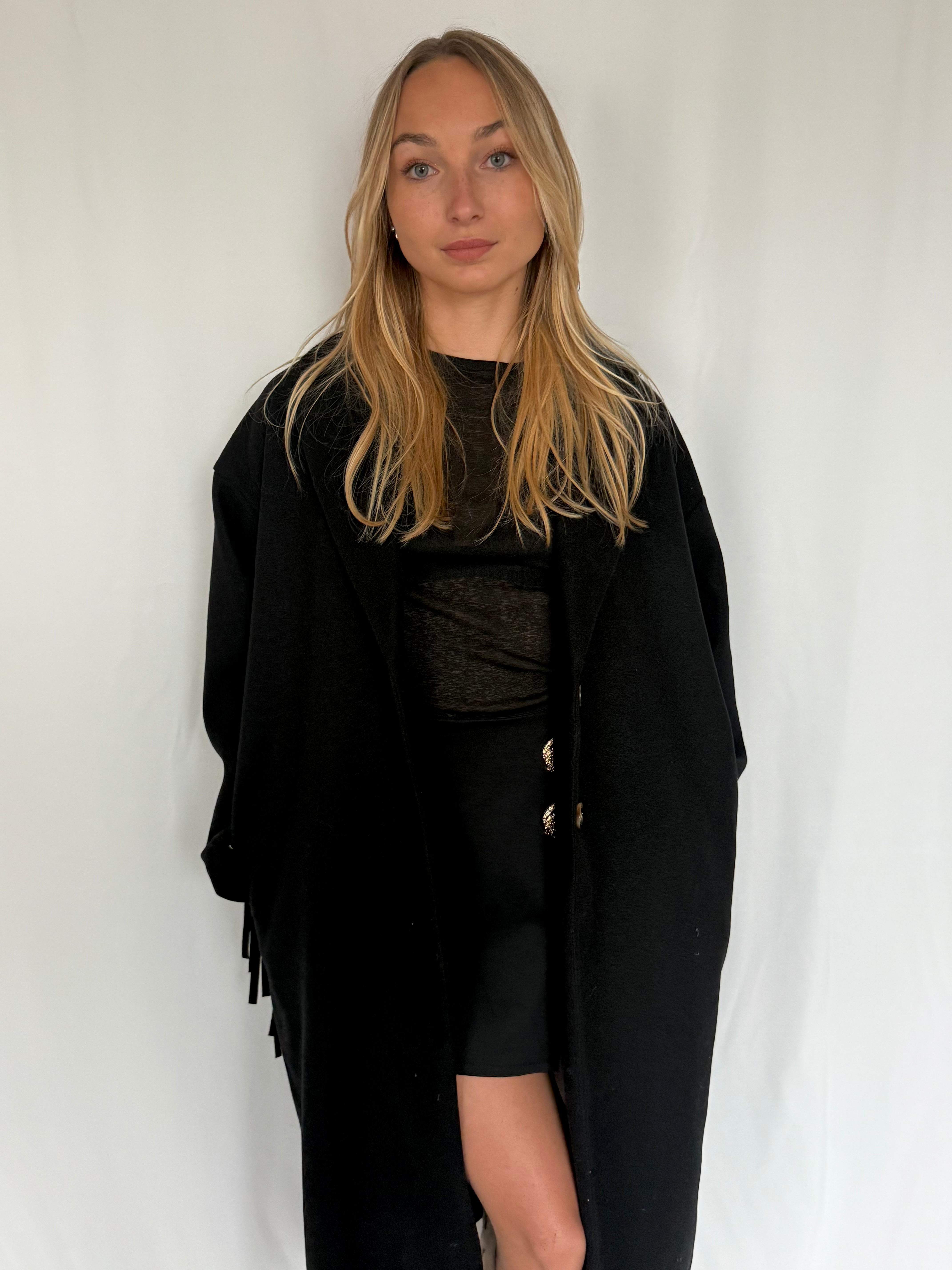 Manteau à franges ABRYA