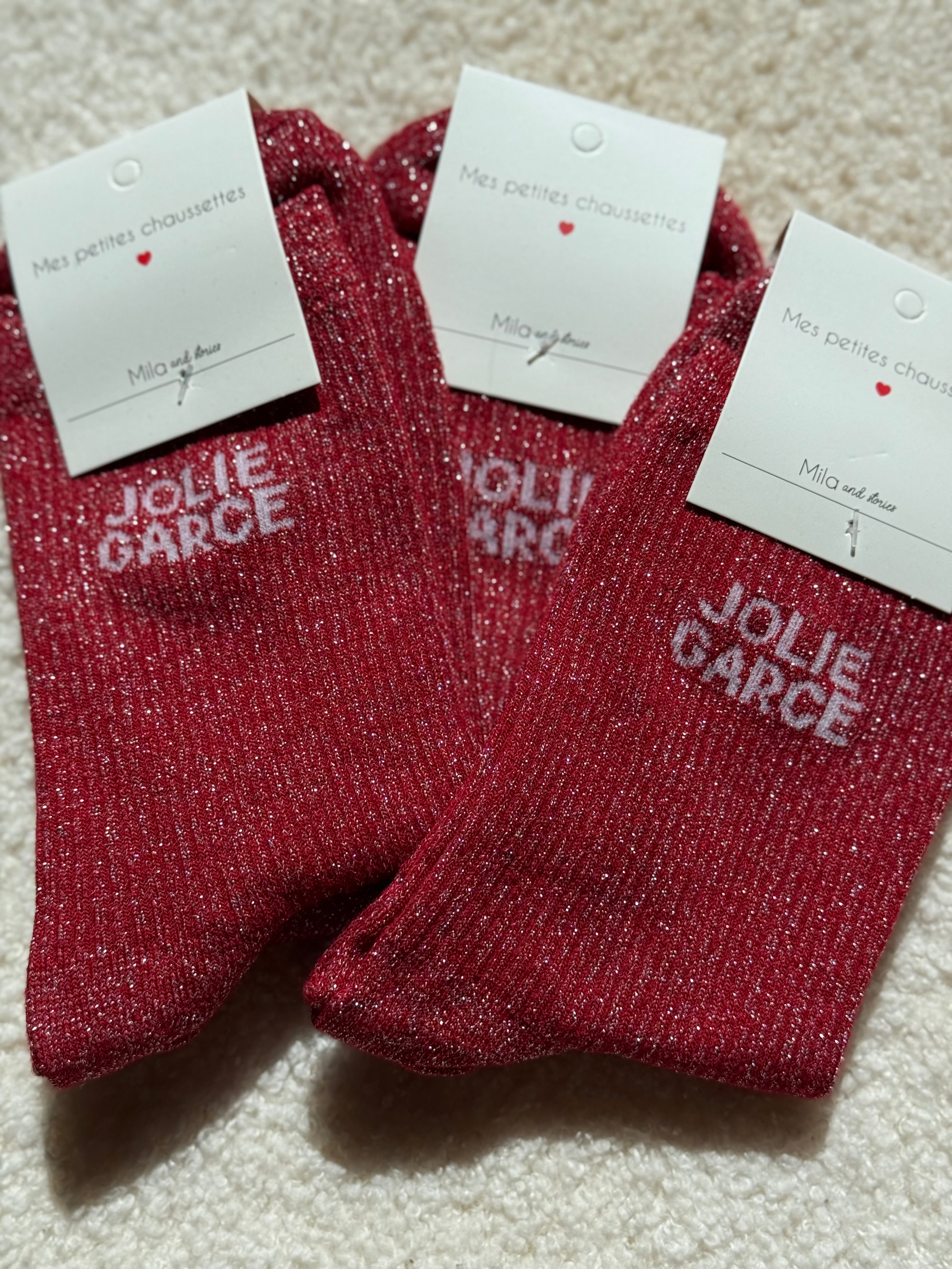 Chaussette à paillette