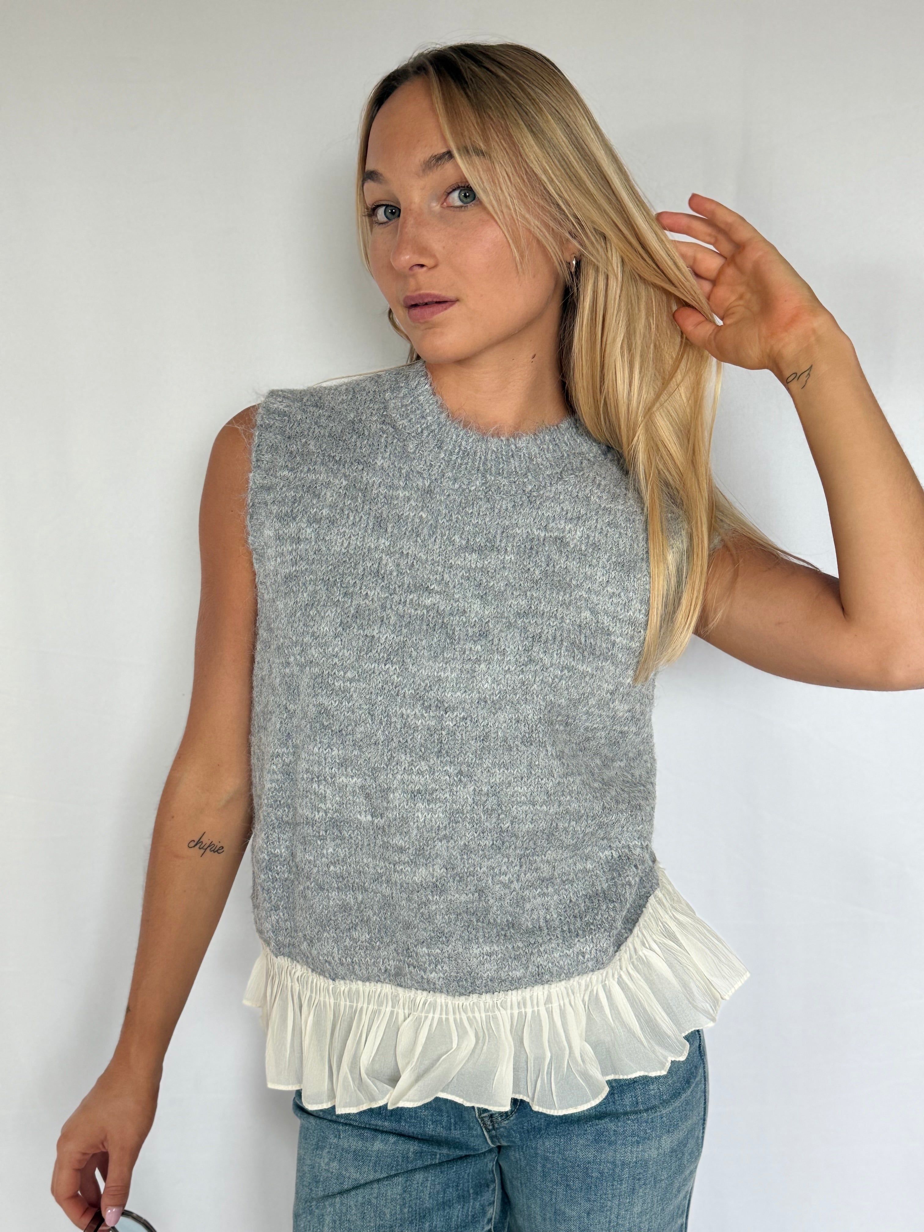 Pull sans manche ELIA