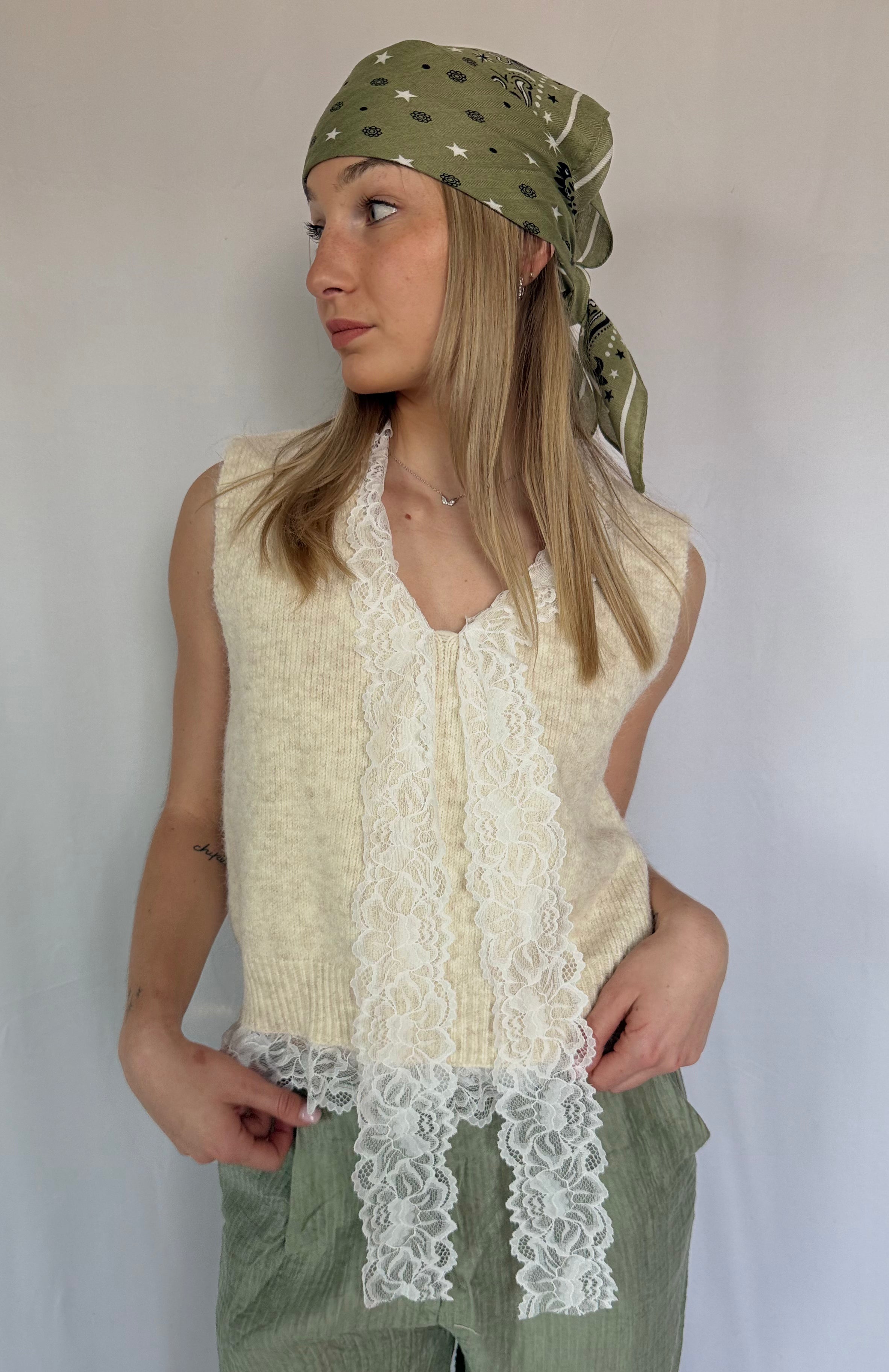 Pull sans manche ISALINE