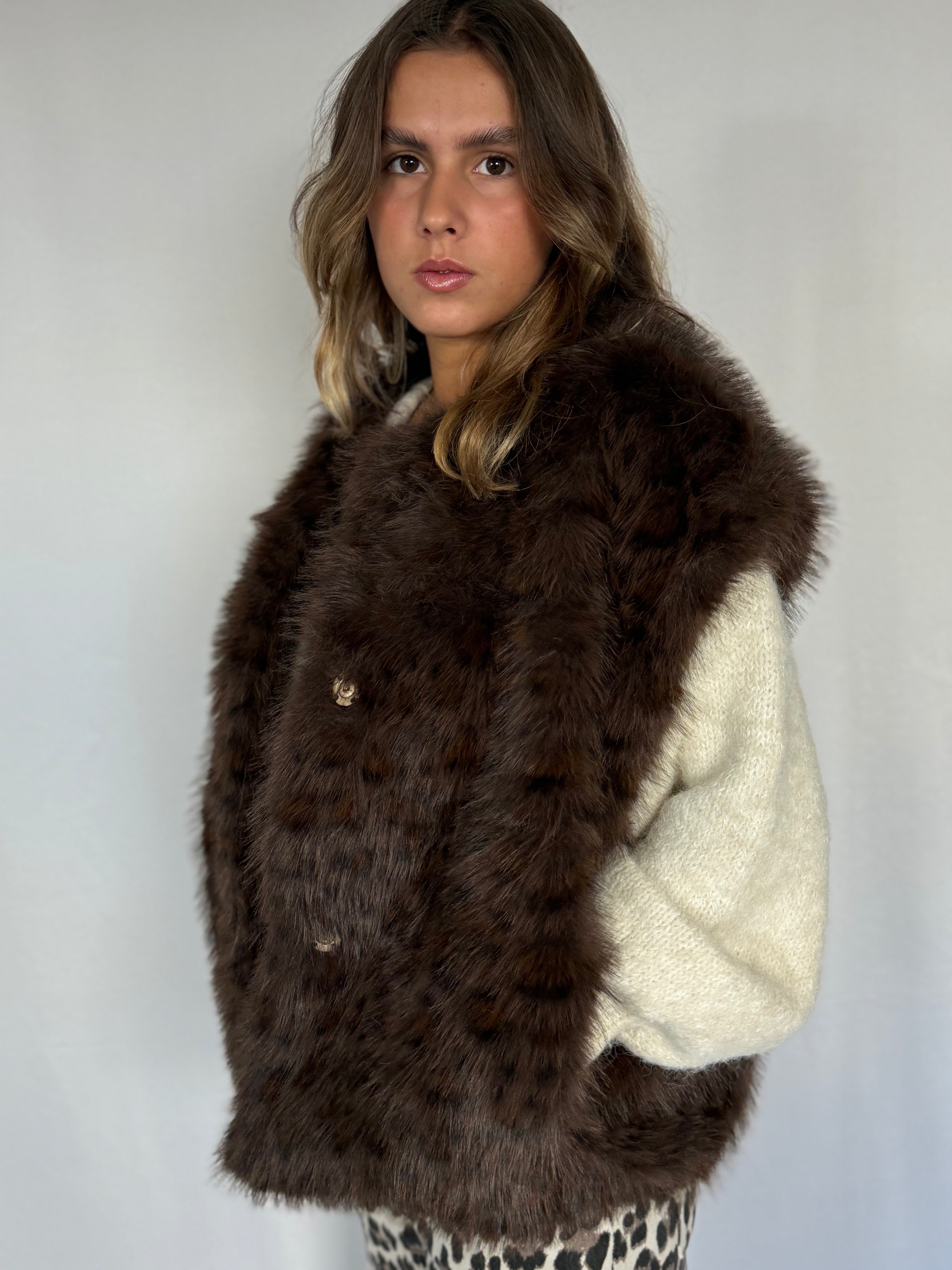 Manteau fourrure CHOCO