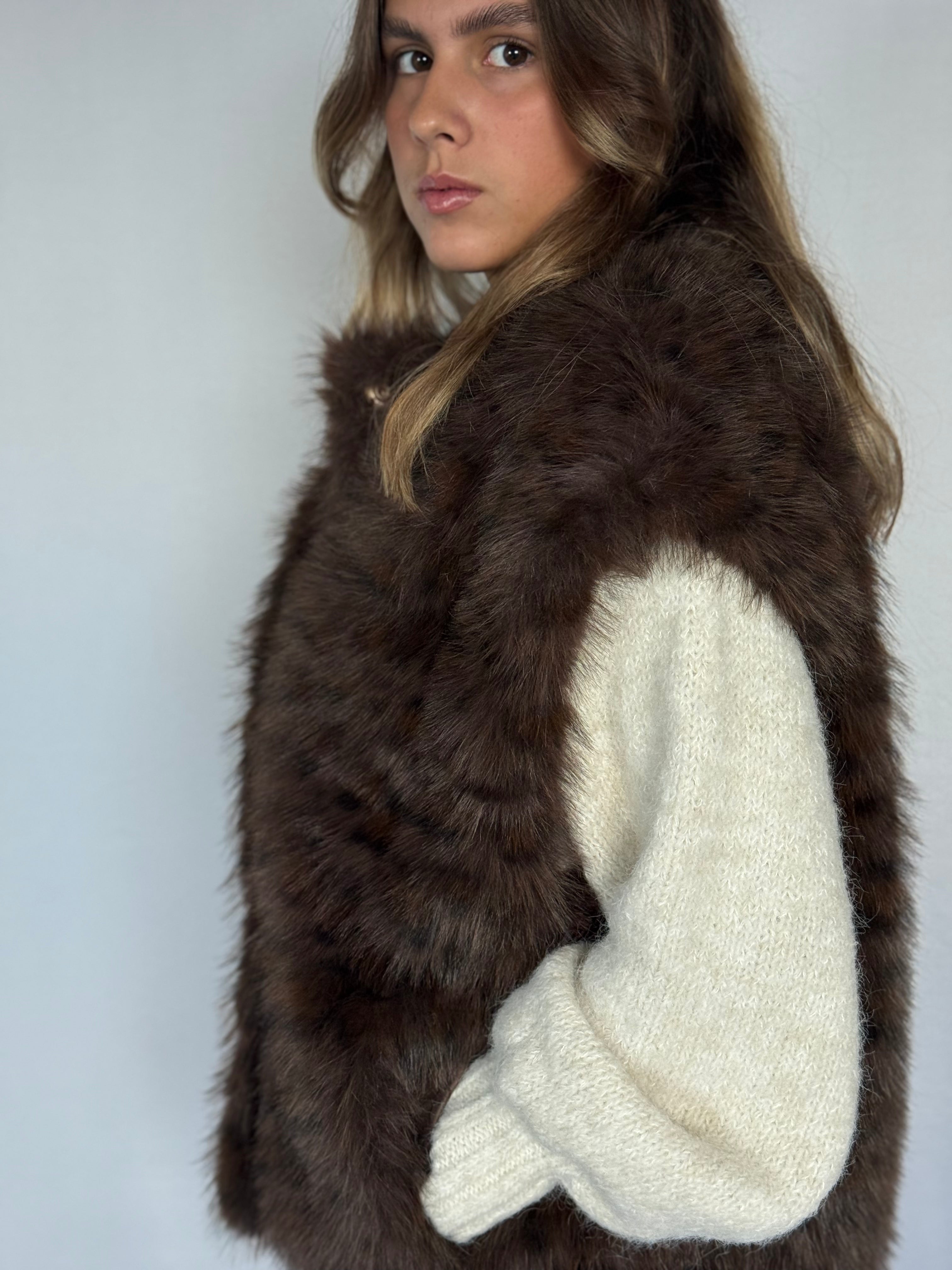 Manteau fourrure CHOCO