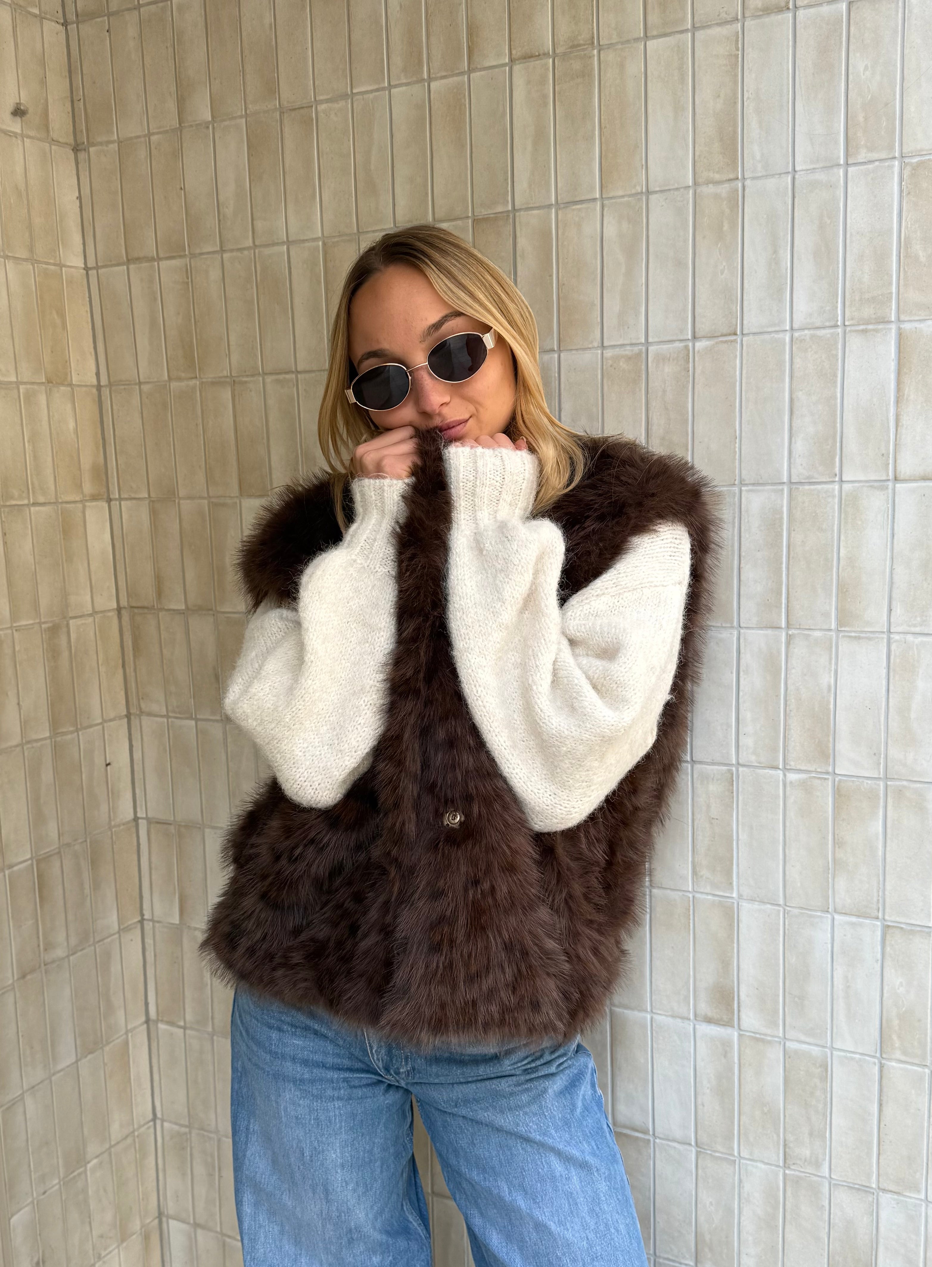 Manteau fourrure CHOCO