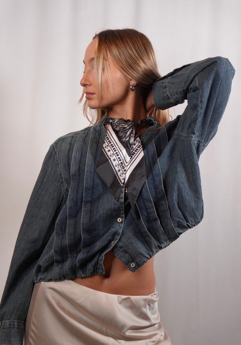 Blouse en jean MIA, photo 4
