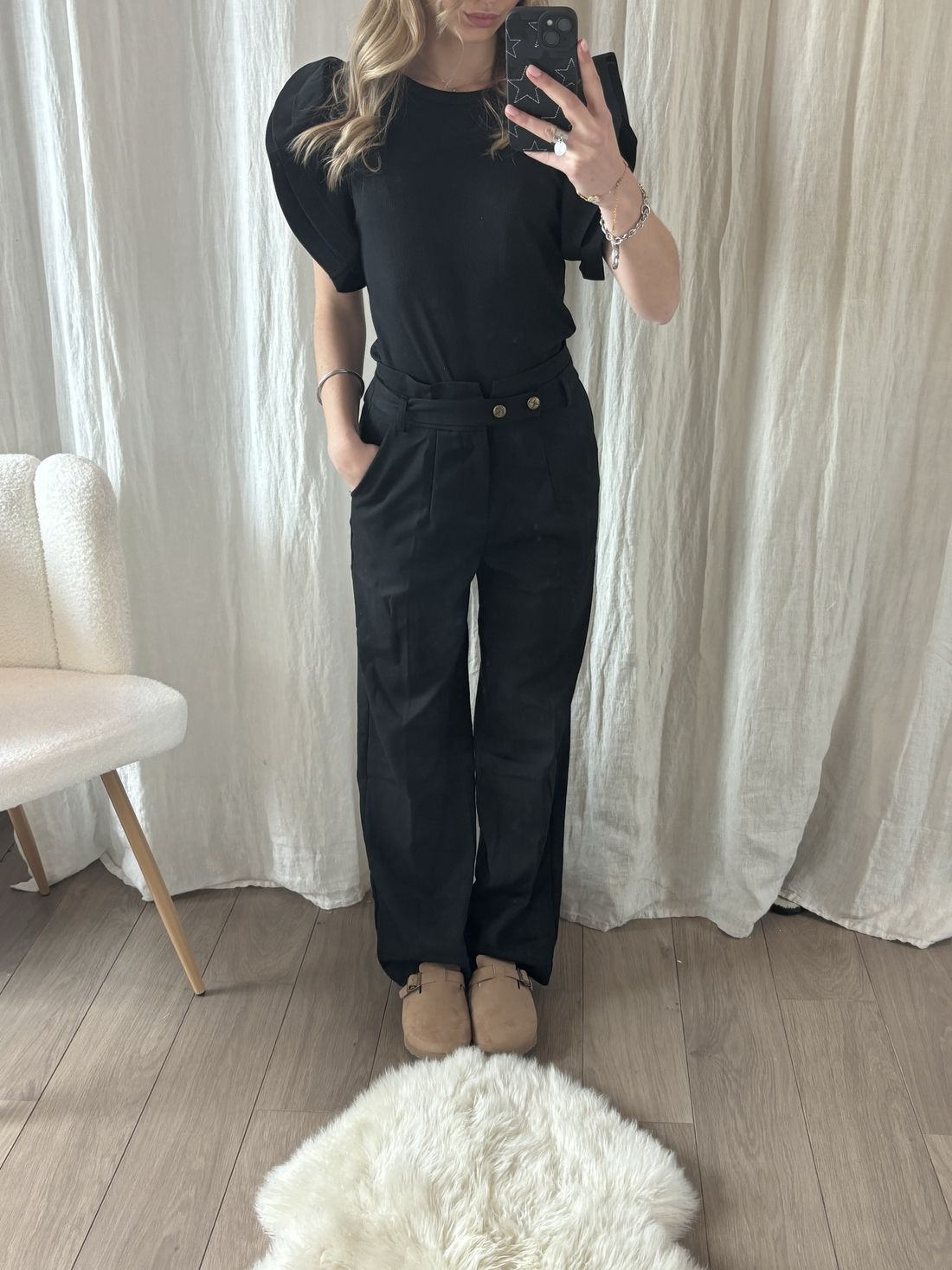 Pantalon NINON noir, photo 1