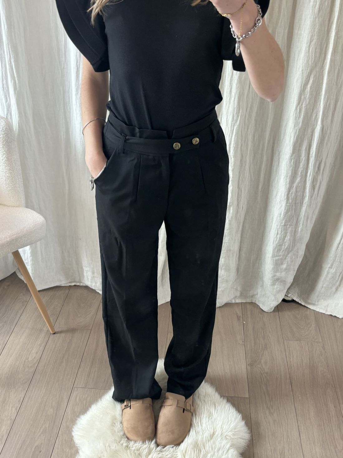 Pantalon NINON noir, photo 4